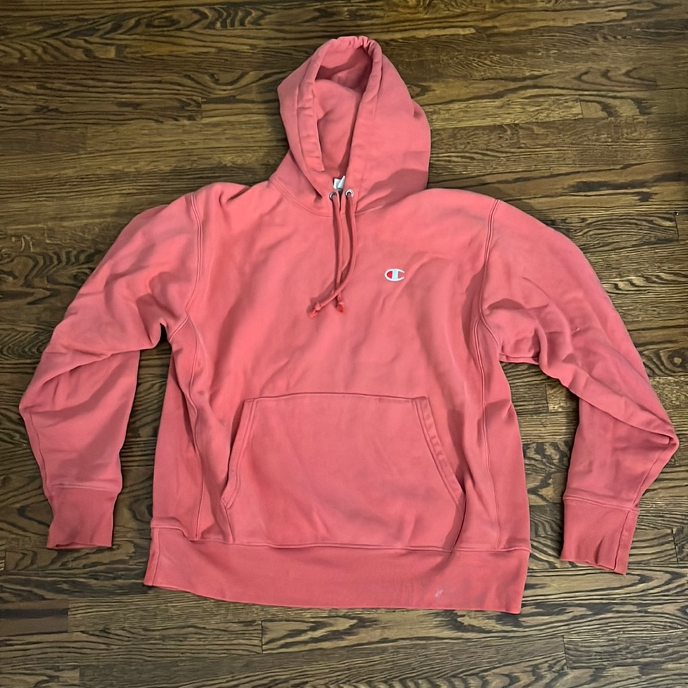 Salmon Pink Champion Hoodie